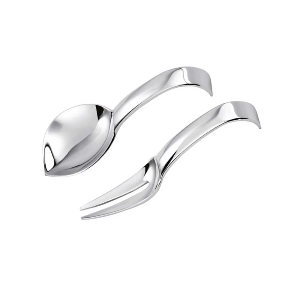 Set Cucchiaio & Forchetta Monoporzione 9,5 cm "Living" Sambonet