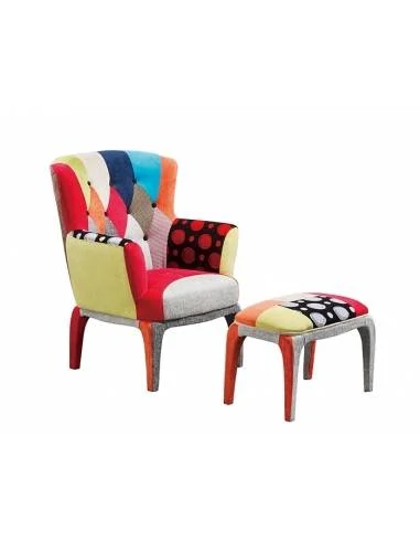 Set Mondrian ( Poltrona+Pouff )