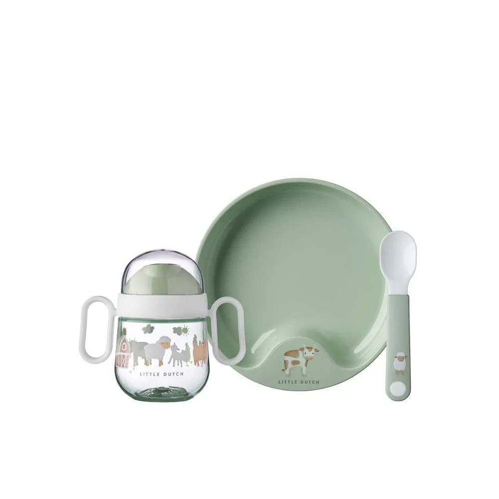 Set Pappa Neonati Mio – Little Farm 3 Pezzi