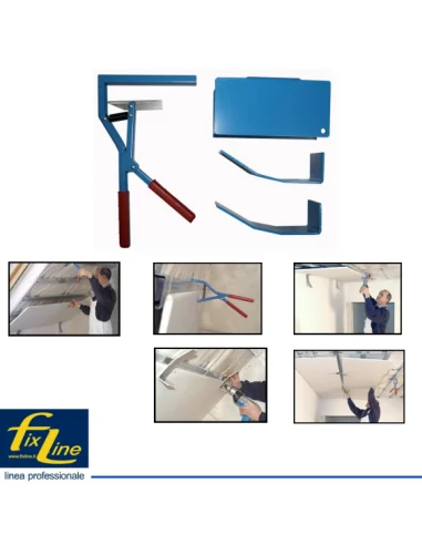Set per il posizionamento e fissaggio di lastre di cartongesso