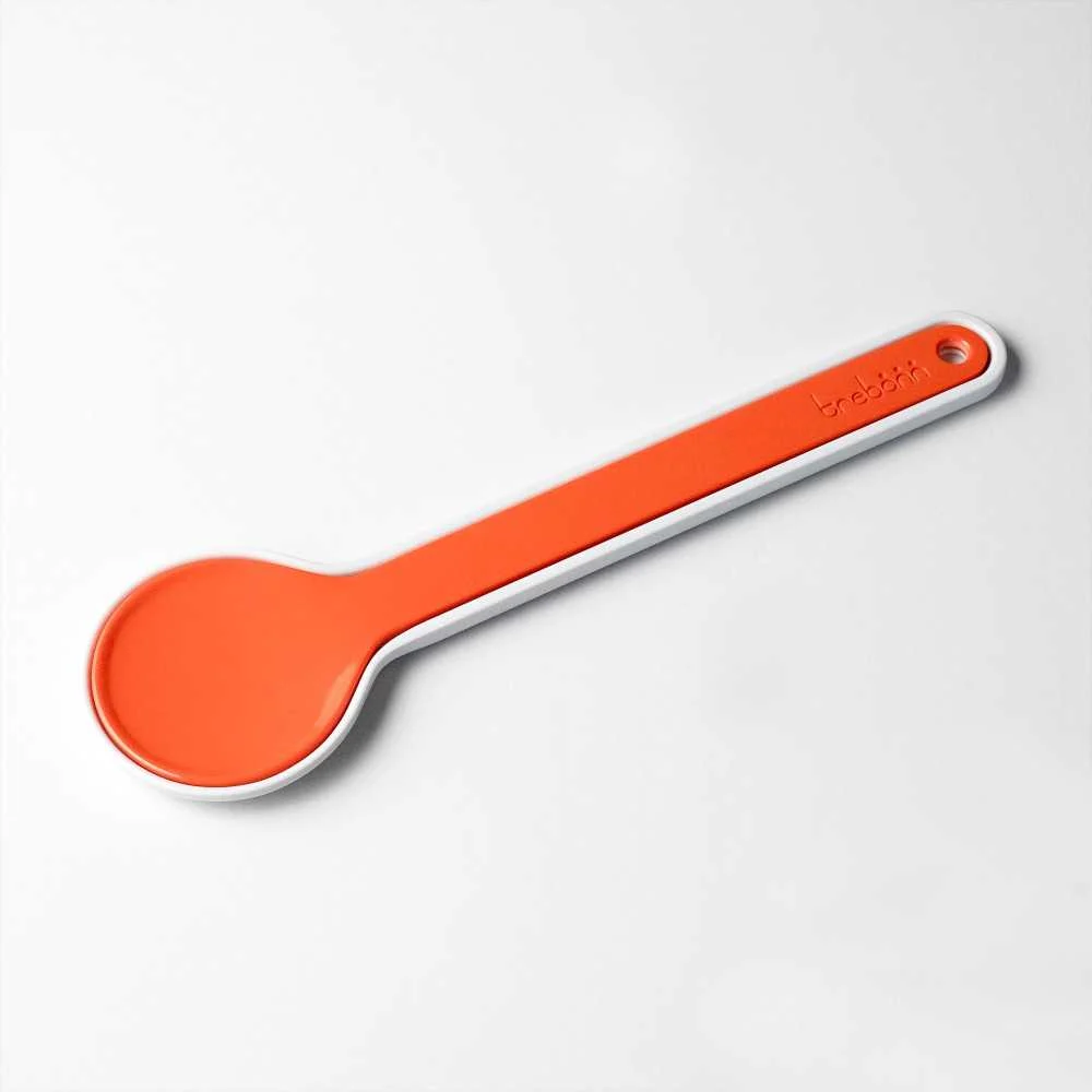 Set Posate Insalata Melammina 27,5x7,5 cm – Arancio Bianco Chic