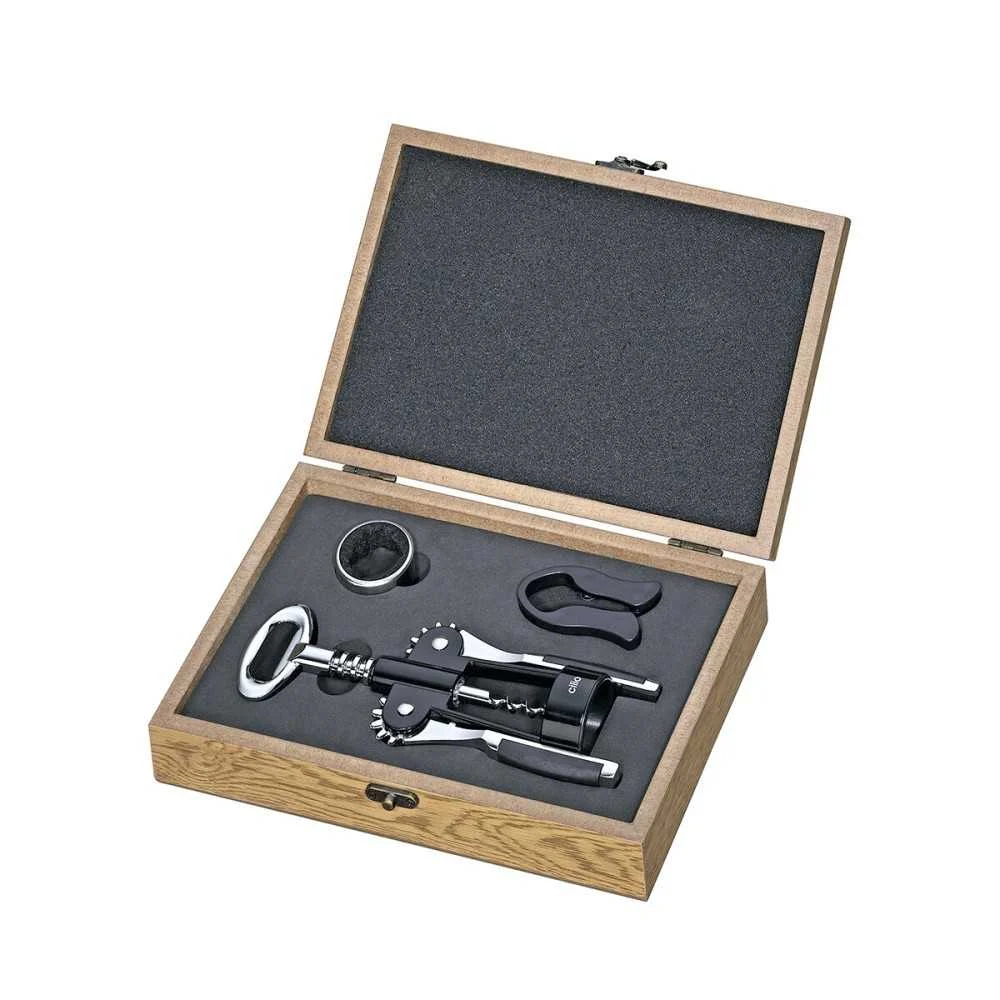 Set Vino Elegante “Toscana” 3 pezzi con scatola