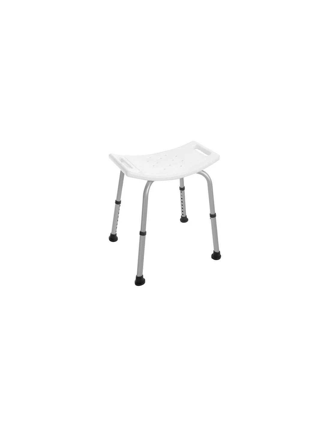 SGABELLO DOCCIA SILVER/BIANCO