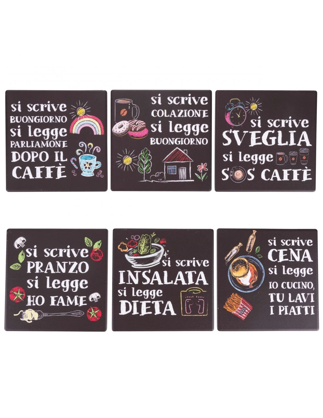SI SCRIVE SI LEGGE MATTONELLA DEC. 20X20CM 6 COLORI ASSORTITI