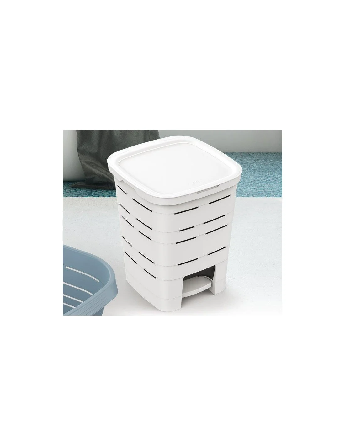 PATTUMIERA A PEDALE 16L BIANCO