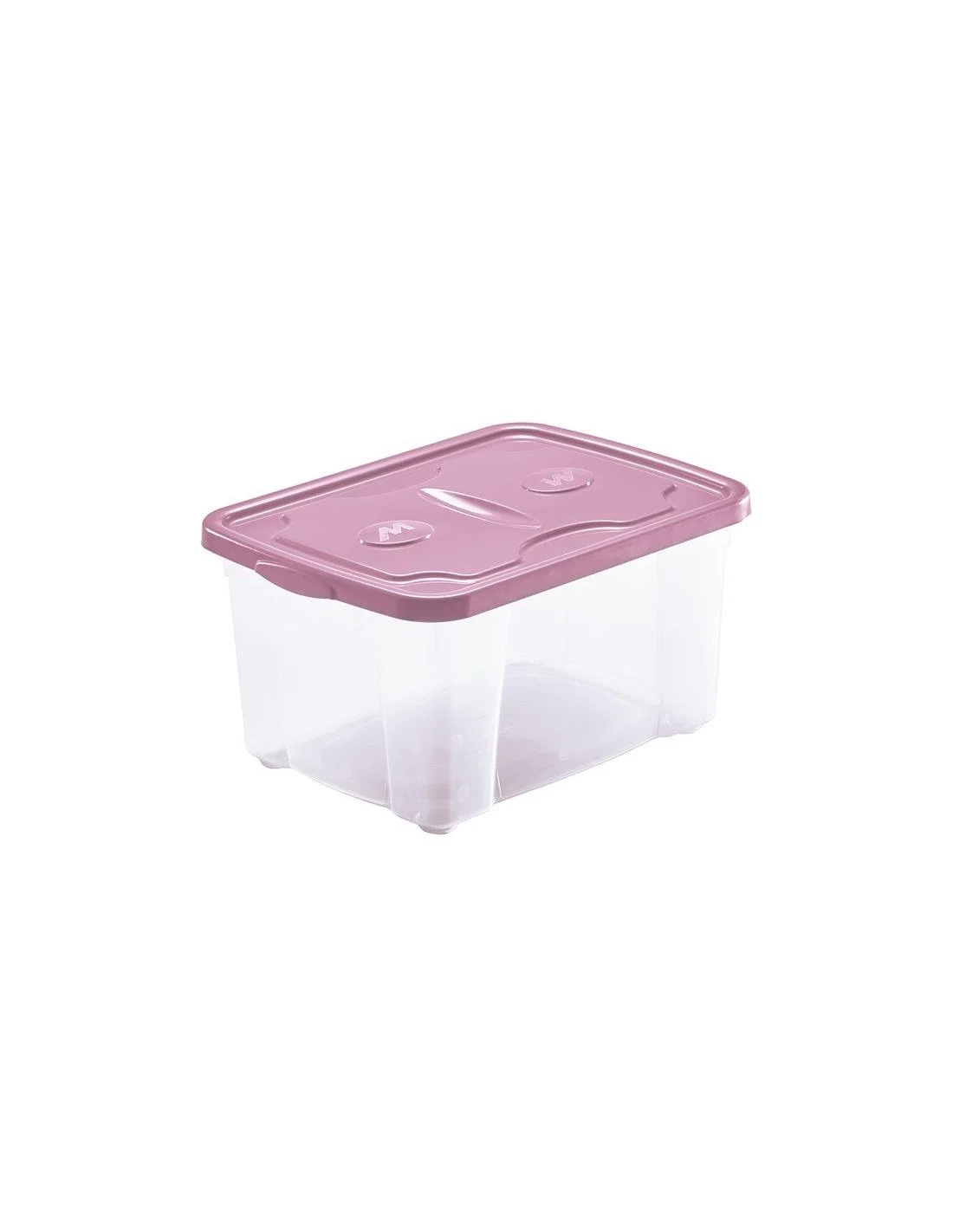 CONTENITORE TRASPARENTE CON COPERCHIO VERDE 44L
