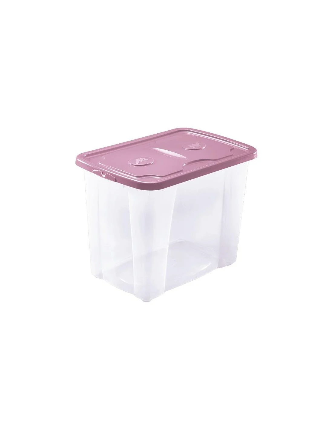 CONTENITORE TRASPARENTE CON COPERCHIO VERDE 64L
