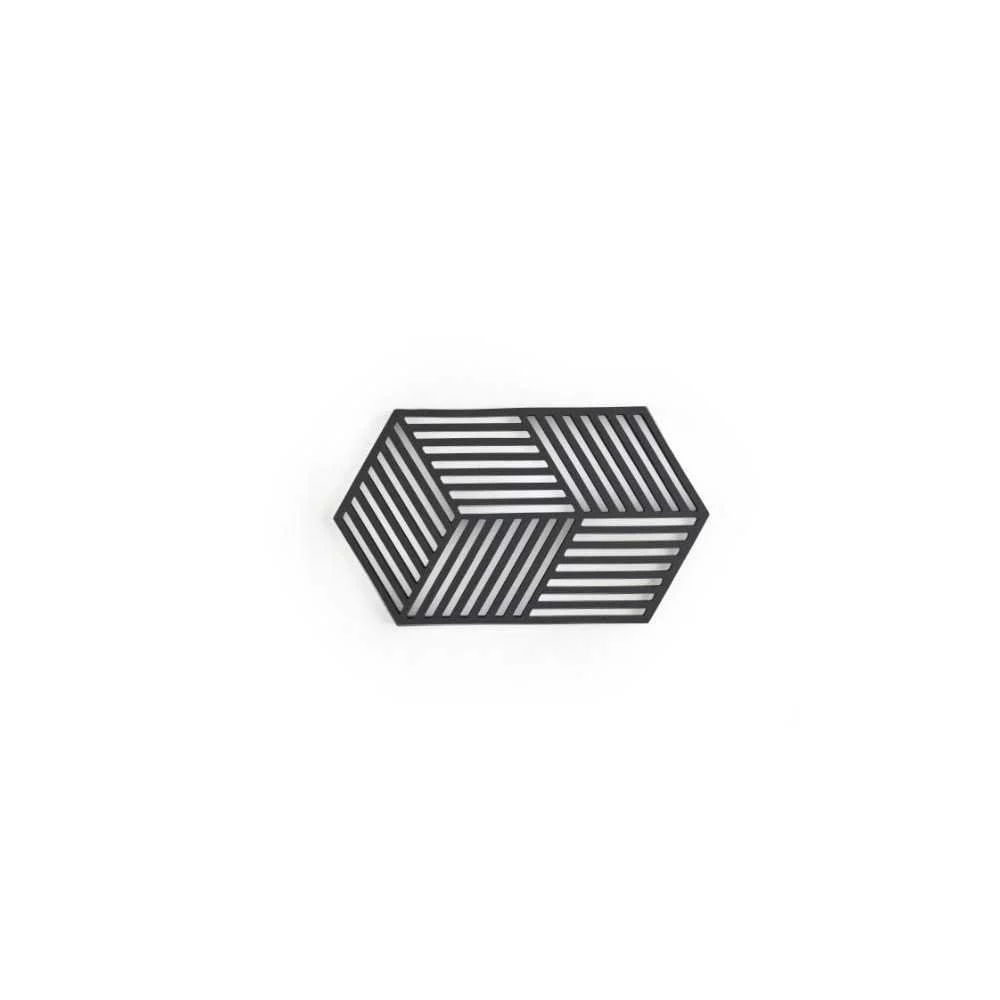 Sottopentola esagonale nero 16×14 cm – Design e funzionalità
