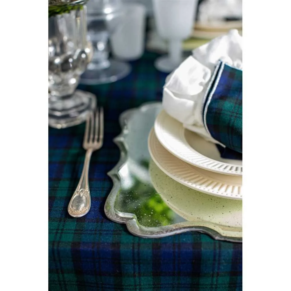 Sottopiatto Specchio Anticato Silver 33x33 cm