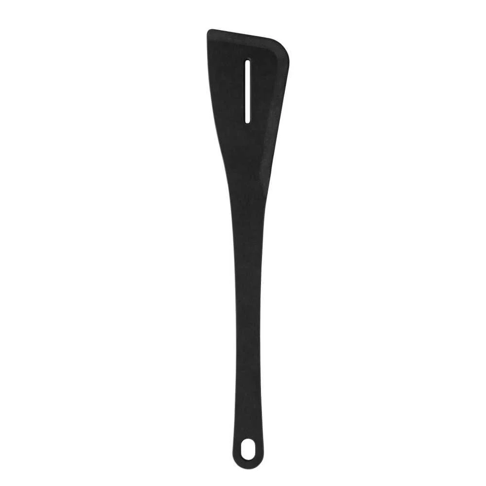 Spatola Forata Gourmet in Fibra di Legno Nero