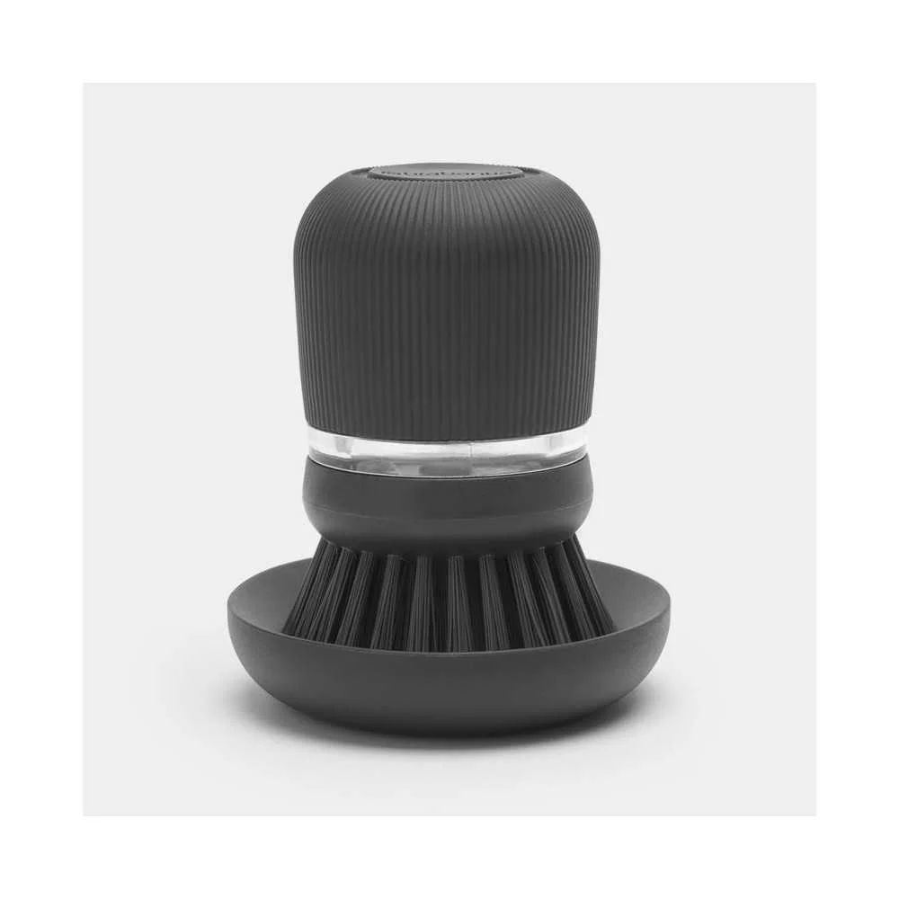 Spazzola Piatti con Dispenser Sapone Brabantia Dark Grey