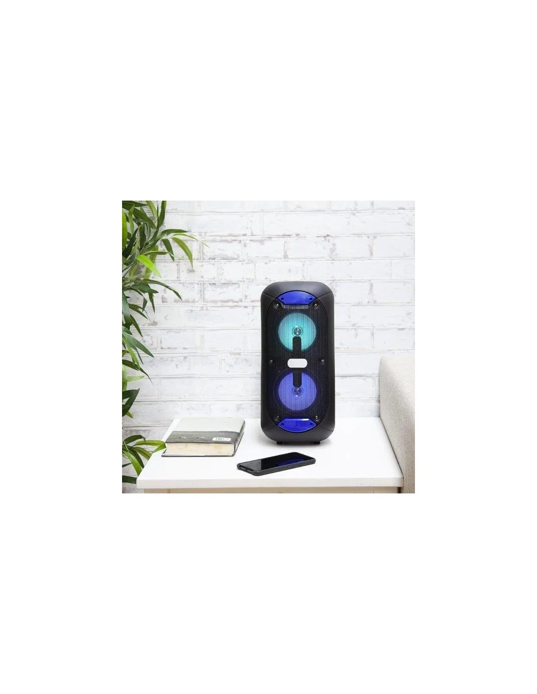 SPEAKER BLUETOOTH NORDMENDE CON LUCI LED MULTICOLOR CASSA PORTATILE RICARICABILE