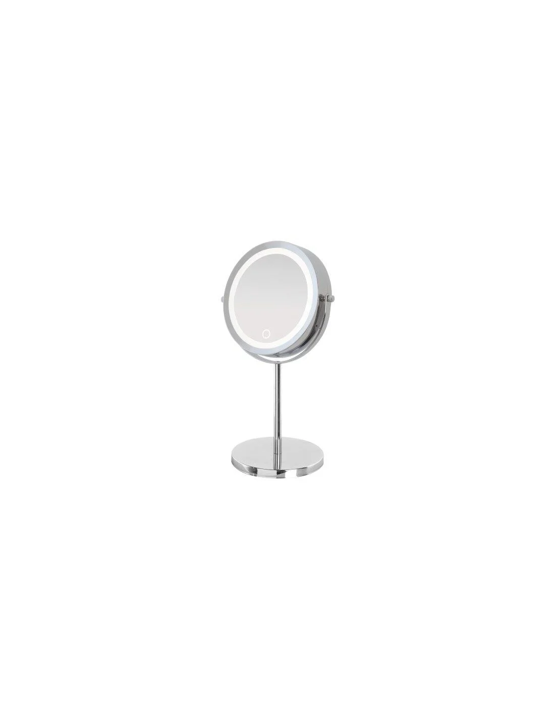 SPECCHIO APPOGGIO CROMO LED