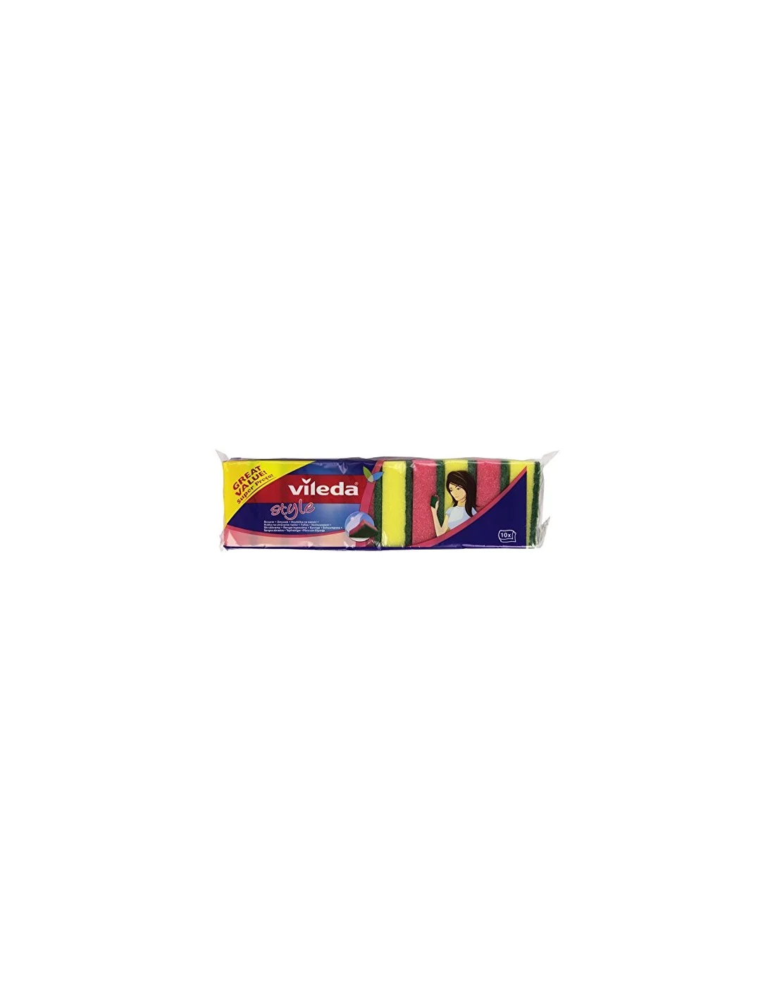 "VILEDA" SPUGNE ABRASIVE STYLE 10 PZ