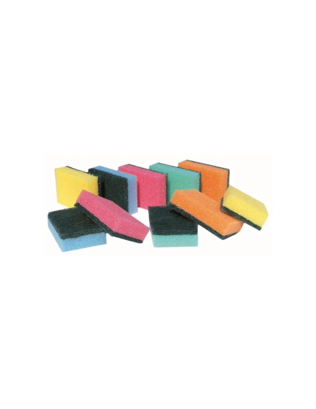 SPUGNE SINTETICHE ABRASIVE COLORATE