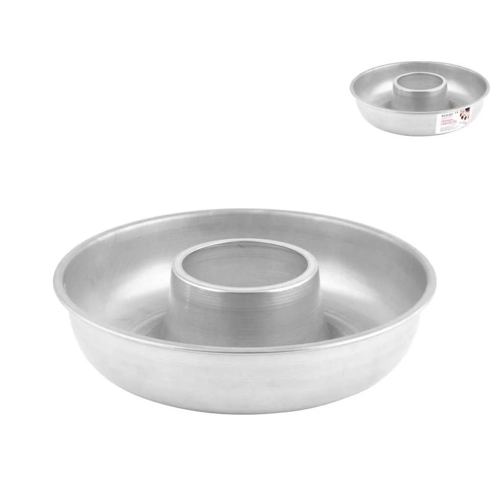 Stampo in alluminio per ciambella con tubo 28 cm