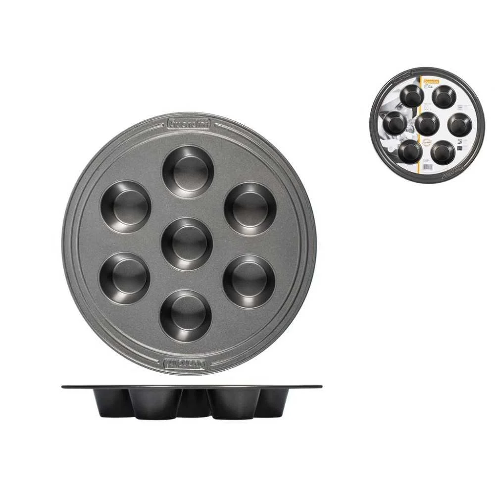 Stampo Muffin Antiaderente Elite 7 Posti Professionale