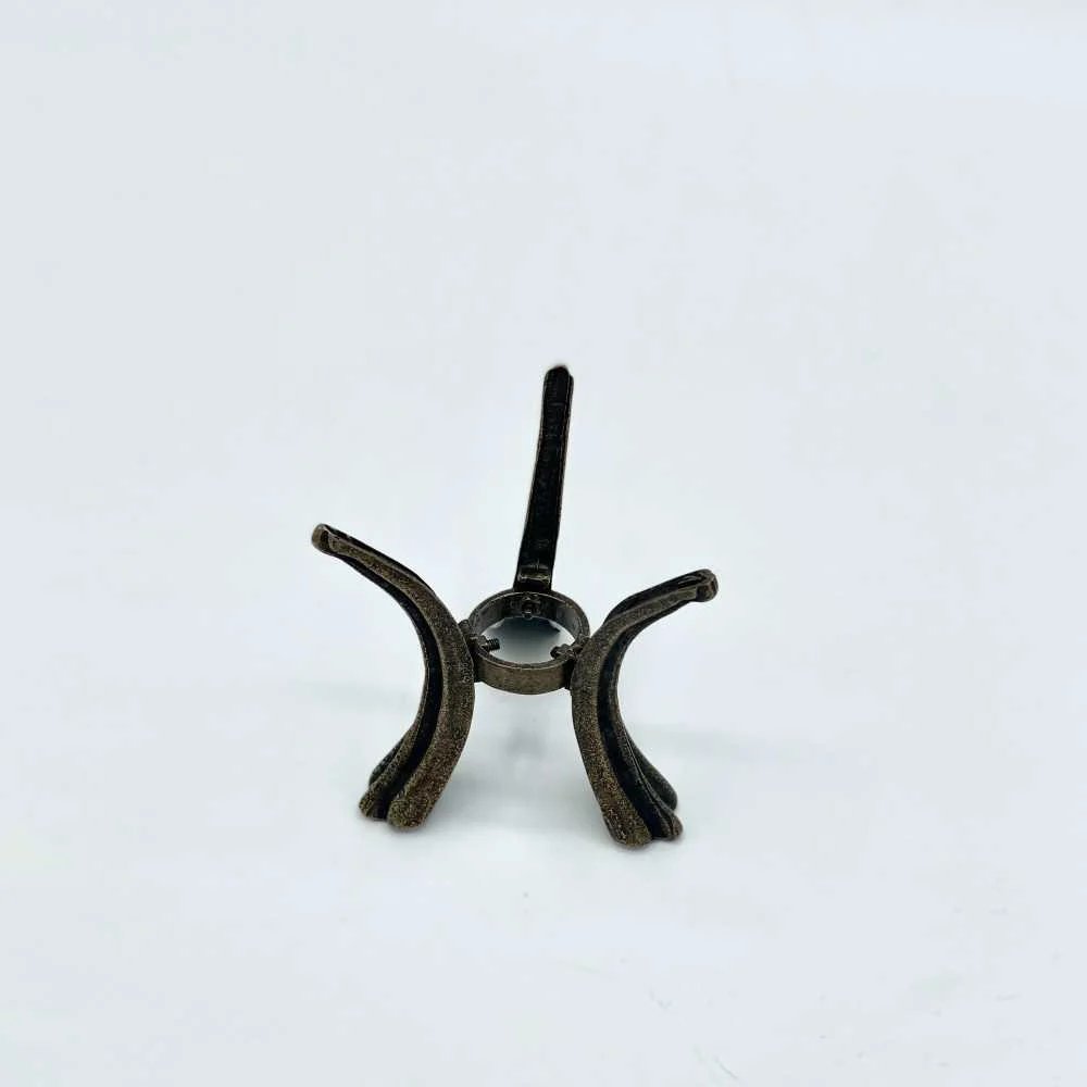 Supporto Treppiede Uovo di Struzzo in Ottone 30 cm