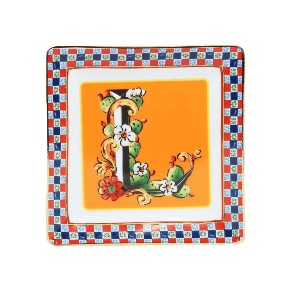 Svuotatasche Mini Ortigia Lettera L 15x15 cm Baci Milano
