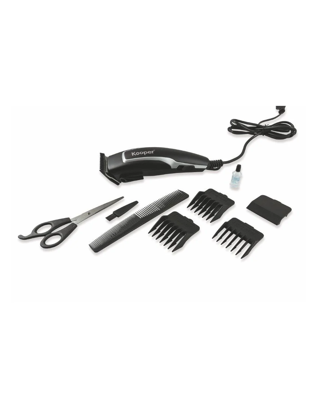 TAGLIACAPELLI PROFESSIONALE CON ACCESSORI NERO