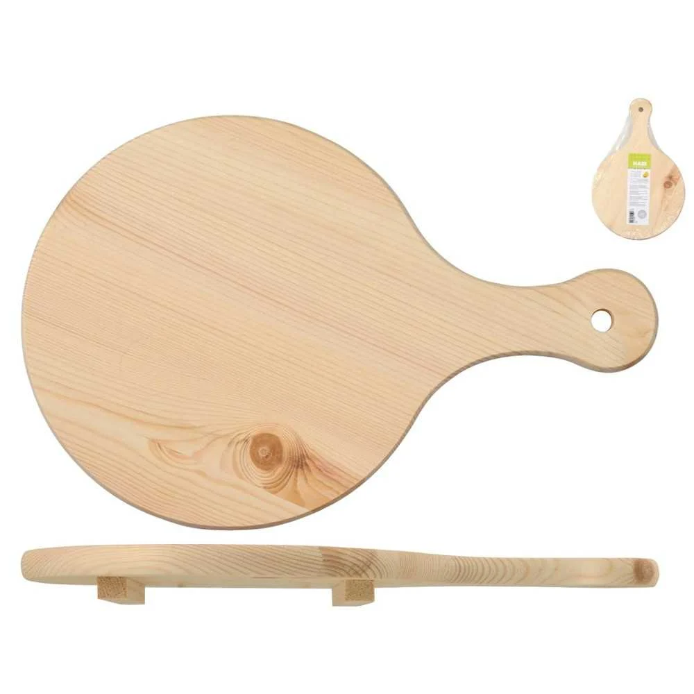 Tagliere polenta in abete con manico 40 cm
