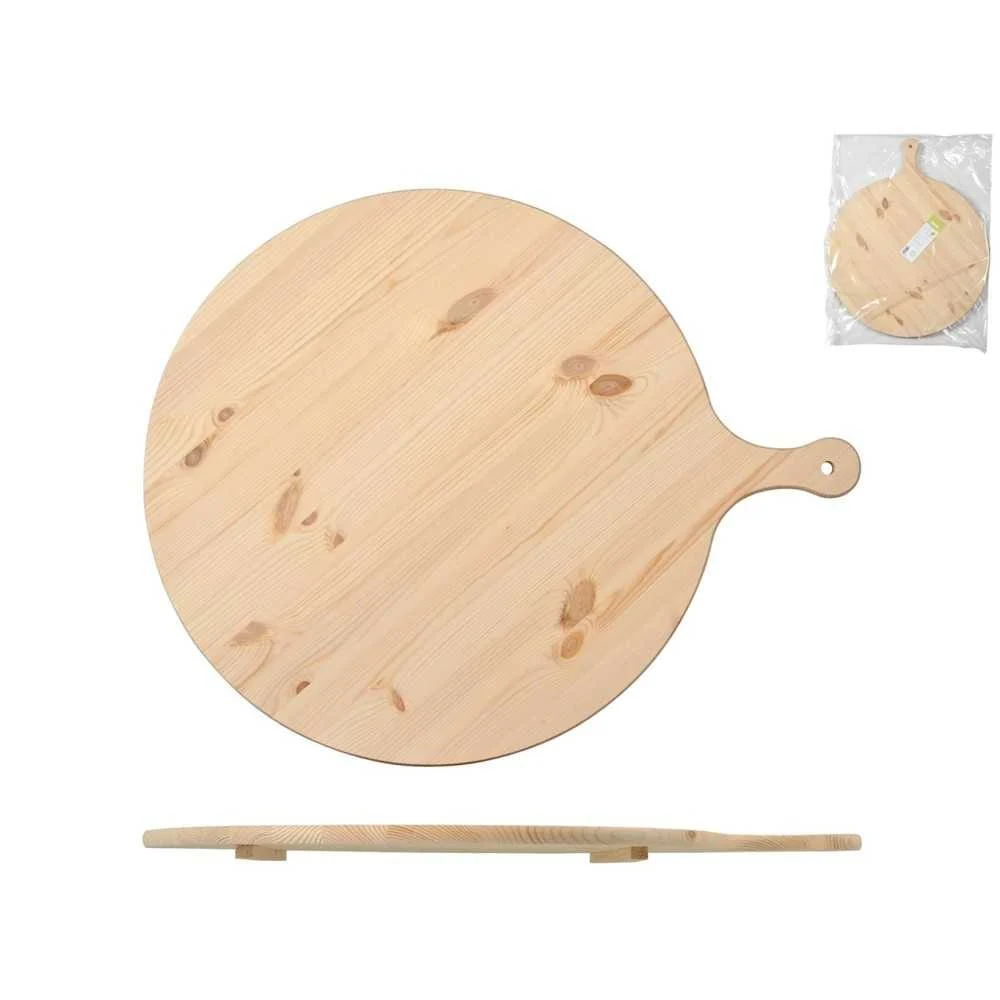 Tagliere polenta in abete con manico 45 cm