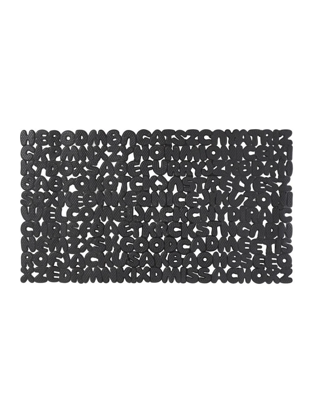 TAPPETINO DOCCIA LETTERE 69X39CM DUE COLORAZIONI