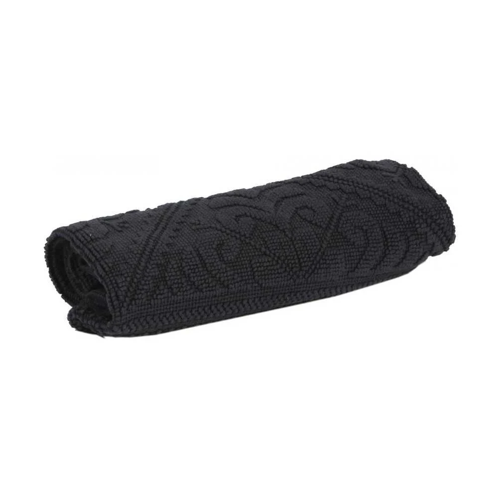 Tappeto Enzo Girgio Carbone 70x140 cm – Morbidezza e Design Moderno in Cotone