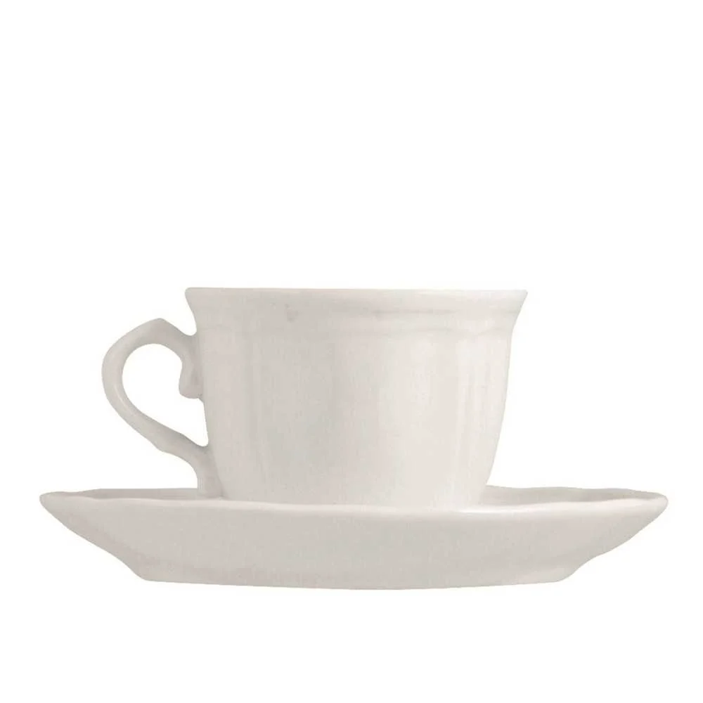 Tazza da Caffè con Piattino 100 cc in New Bone China: Eleganza Quotidiana