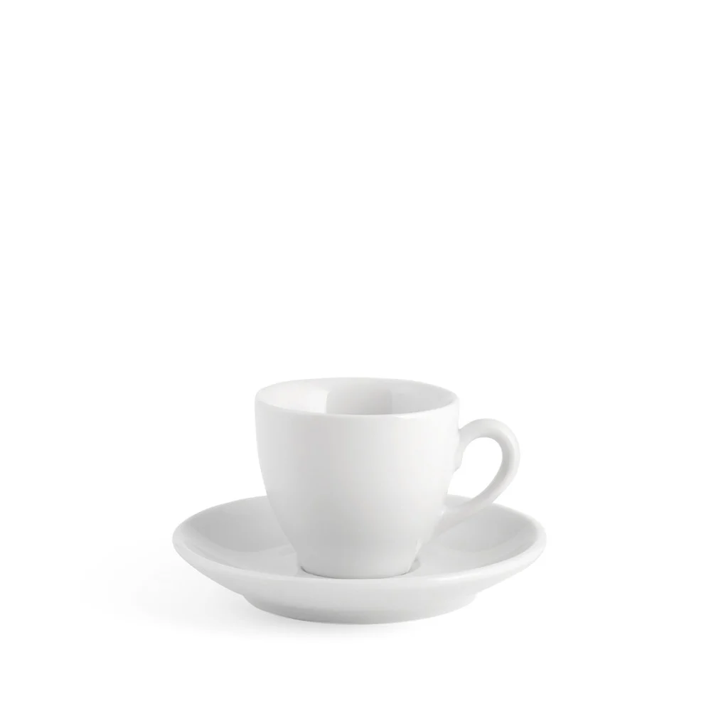 Tazza da Tè in porcellana con piattino "Pearl" bianca di H&H