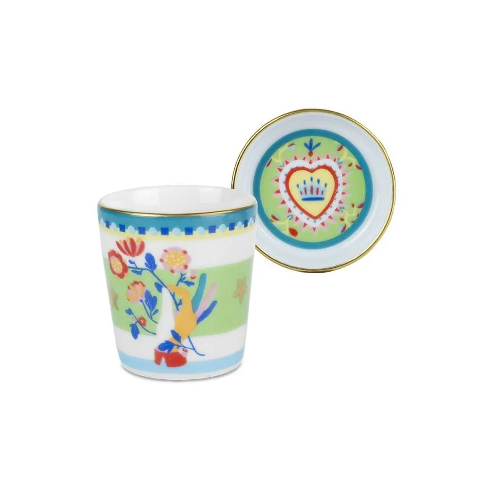 Tazzina Espresso con Piattino Cuore – Baci Milano