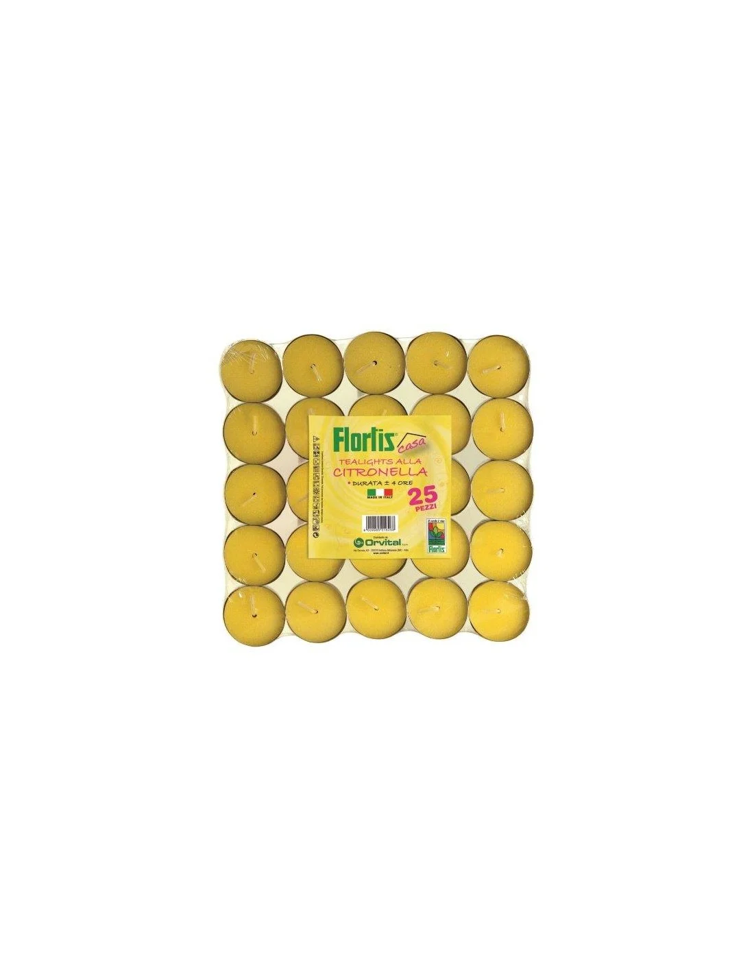 TEALIGHTS CITRONELLA 25 PZ