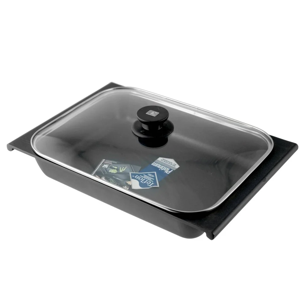 Teglia antiaderente Efficient con coperchio 41×29 cm – Praticità e controllo