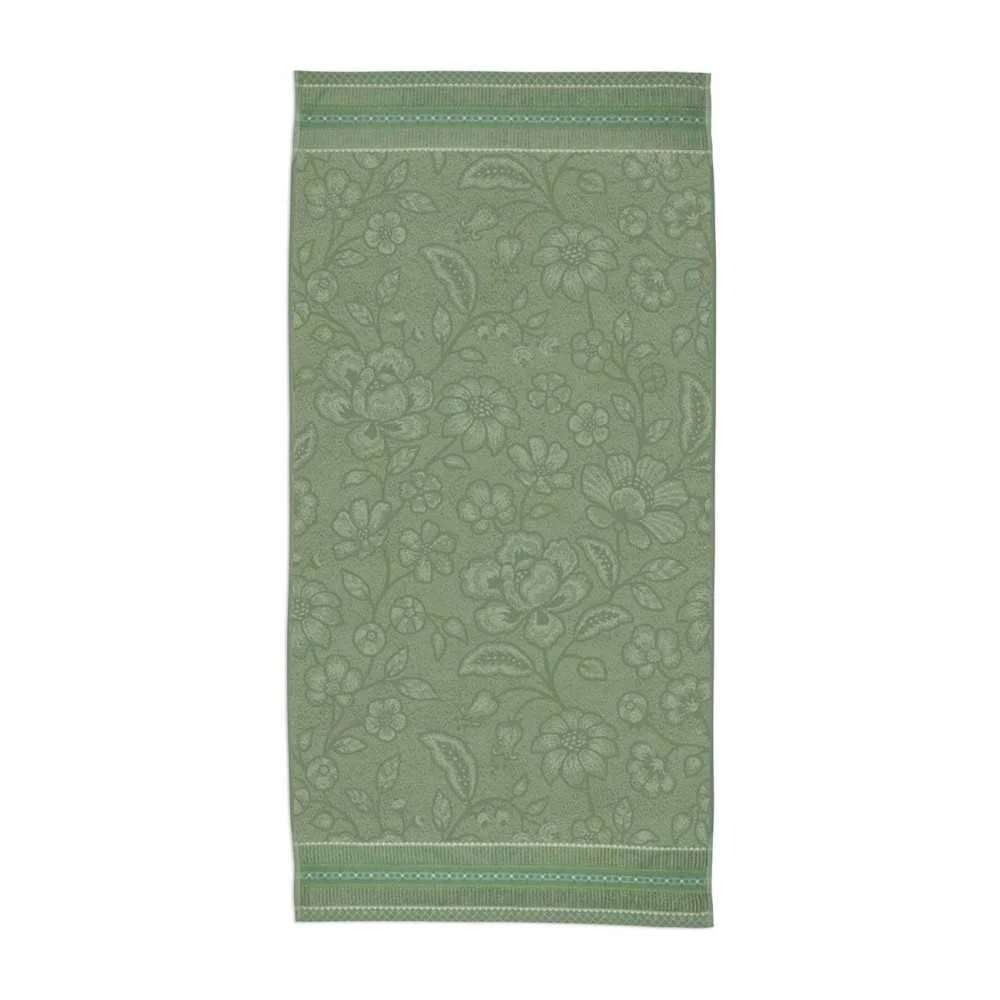 Telo Doccia Jasmin Jacquard Verde 70x140 cm
