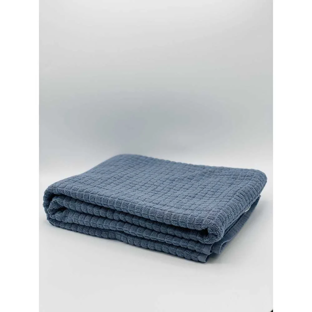 Telo Doccia Memory 100x150 cm Blu – Comfort e Asciugatura Rapida