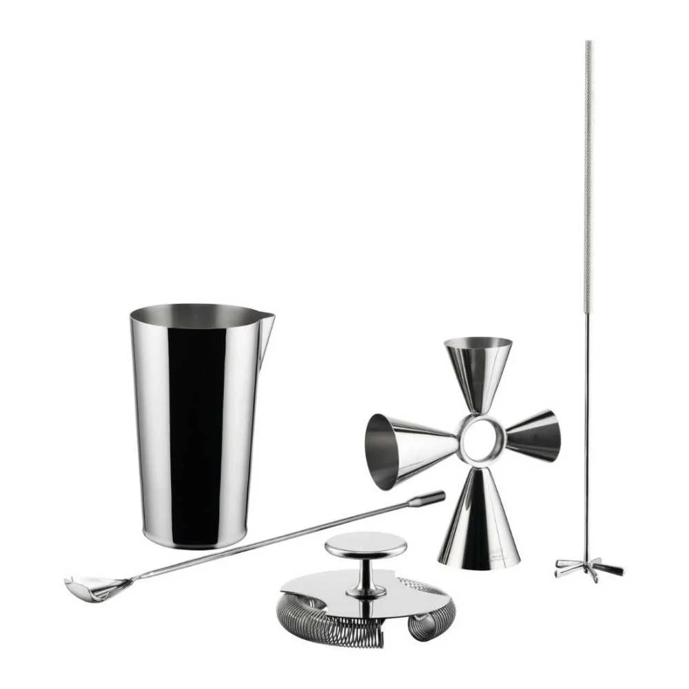 Tending Box Set Cocktail 5 pezzi in acciaio inox by Alessi