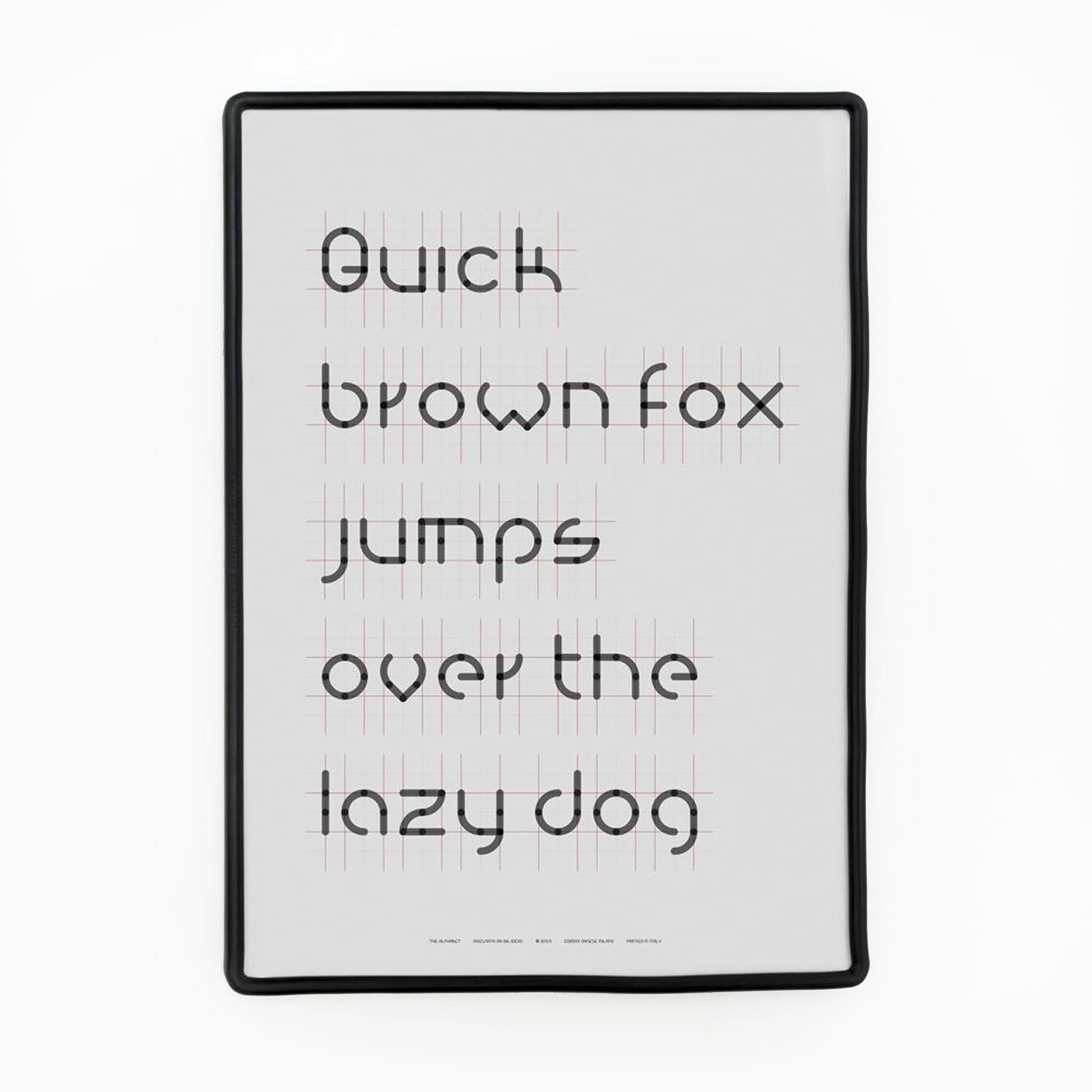 Stampa Serigrafica THE ALPHABET di BIG (Bjarke Ingels Group) - 70x50cm