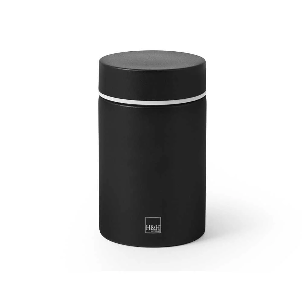 Thermos H&H acciaio inox 18 10 nero 260 ml – Caldo e freddo fino a 12h