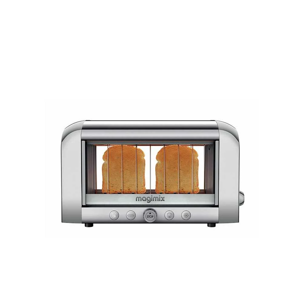 Tostapane Elettrico Magimix Vision Cromato – Con Vetro Trasparente