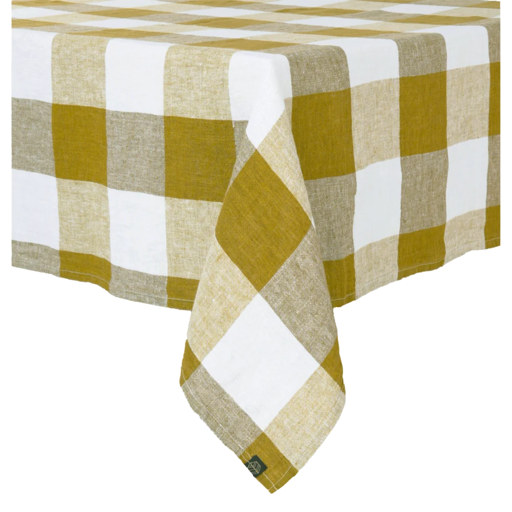 Tovaglia Elegante Lino Cedro 160x160 – Stile Essenziale