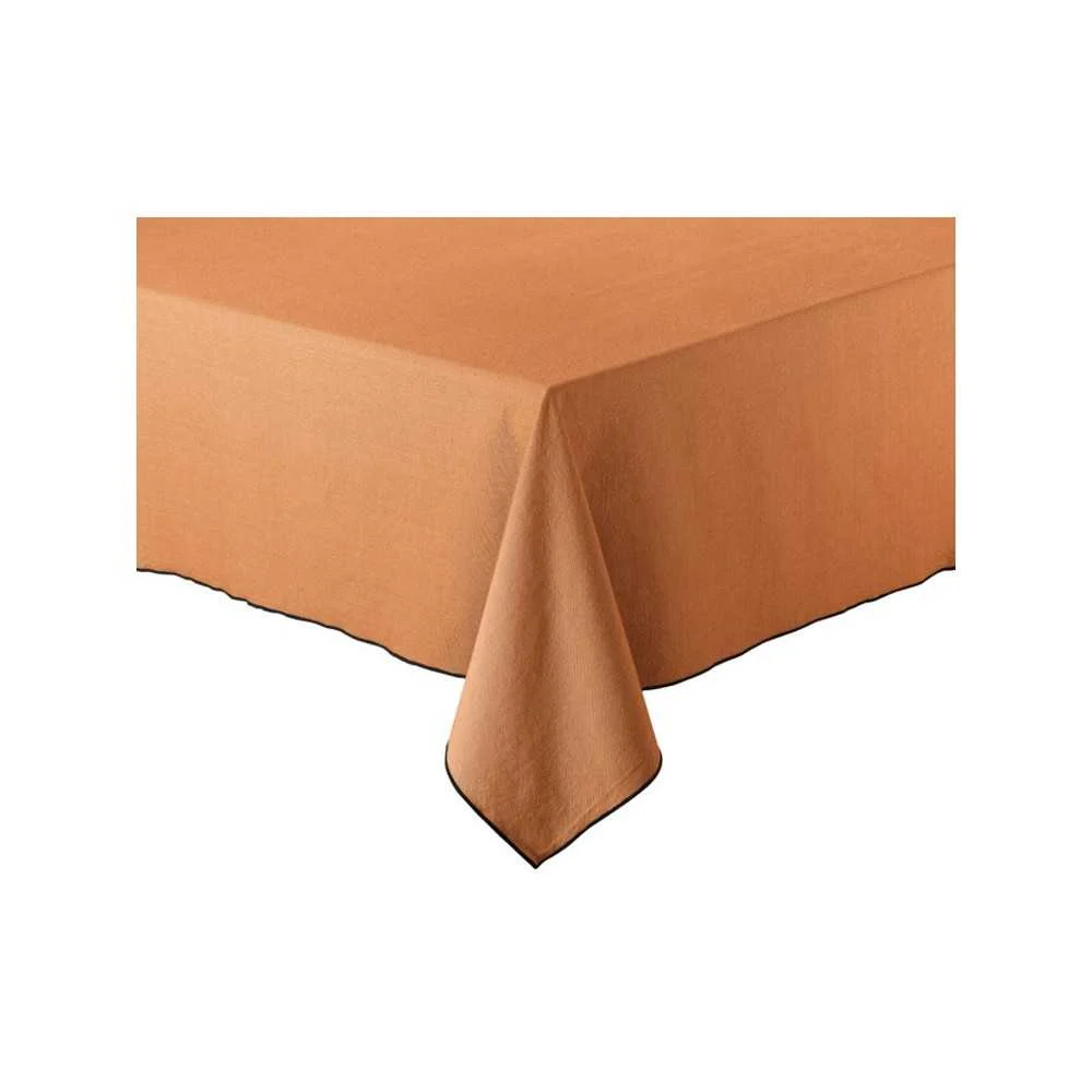 Tovaglia in cotone riciclato "Grace" caramello 170x300 cm