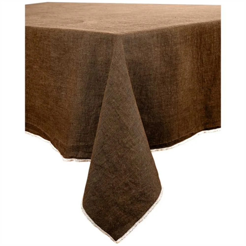Tovaglia in Lino Moka 160x300