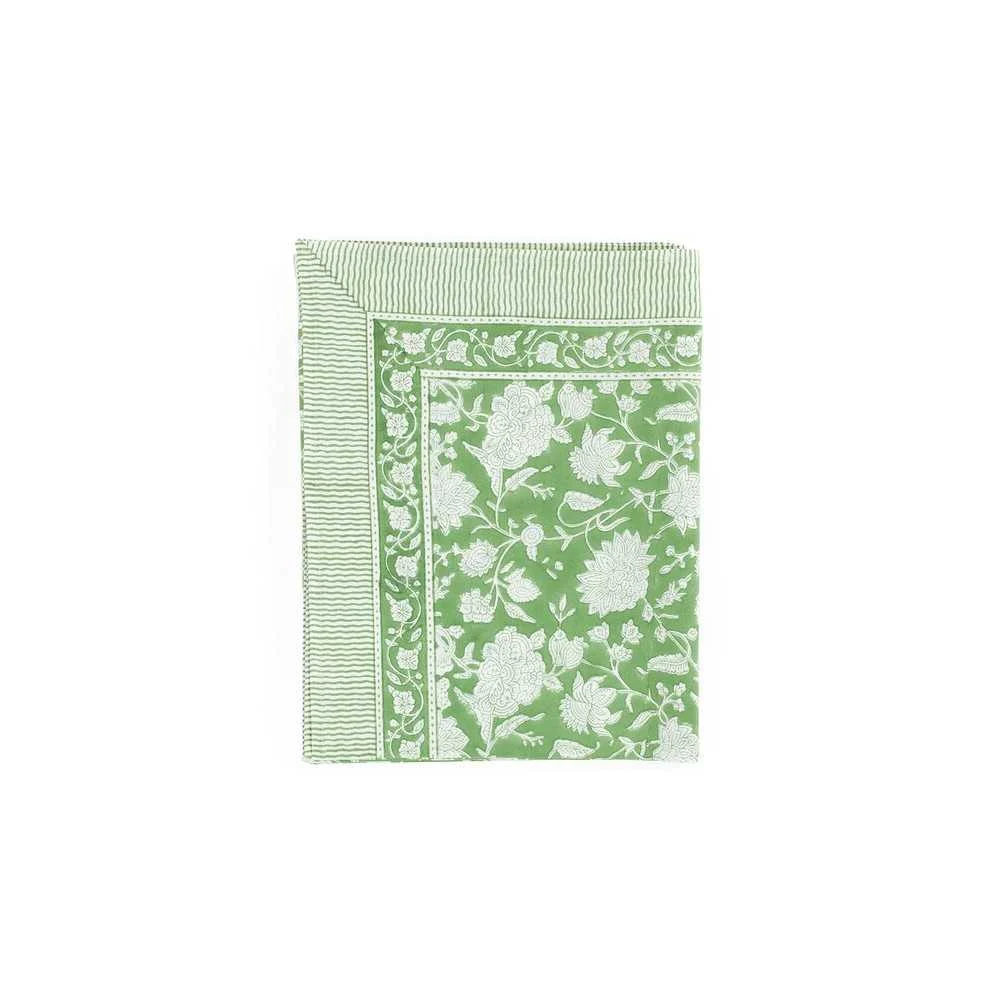 Tovaglia Indian Rose Cotone Green Tea 150x350 cm