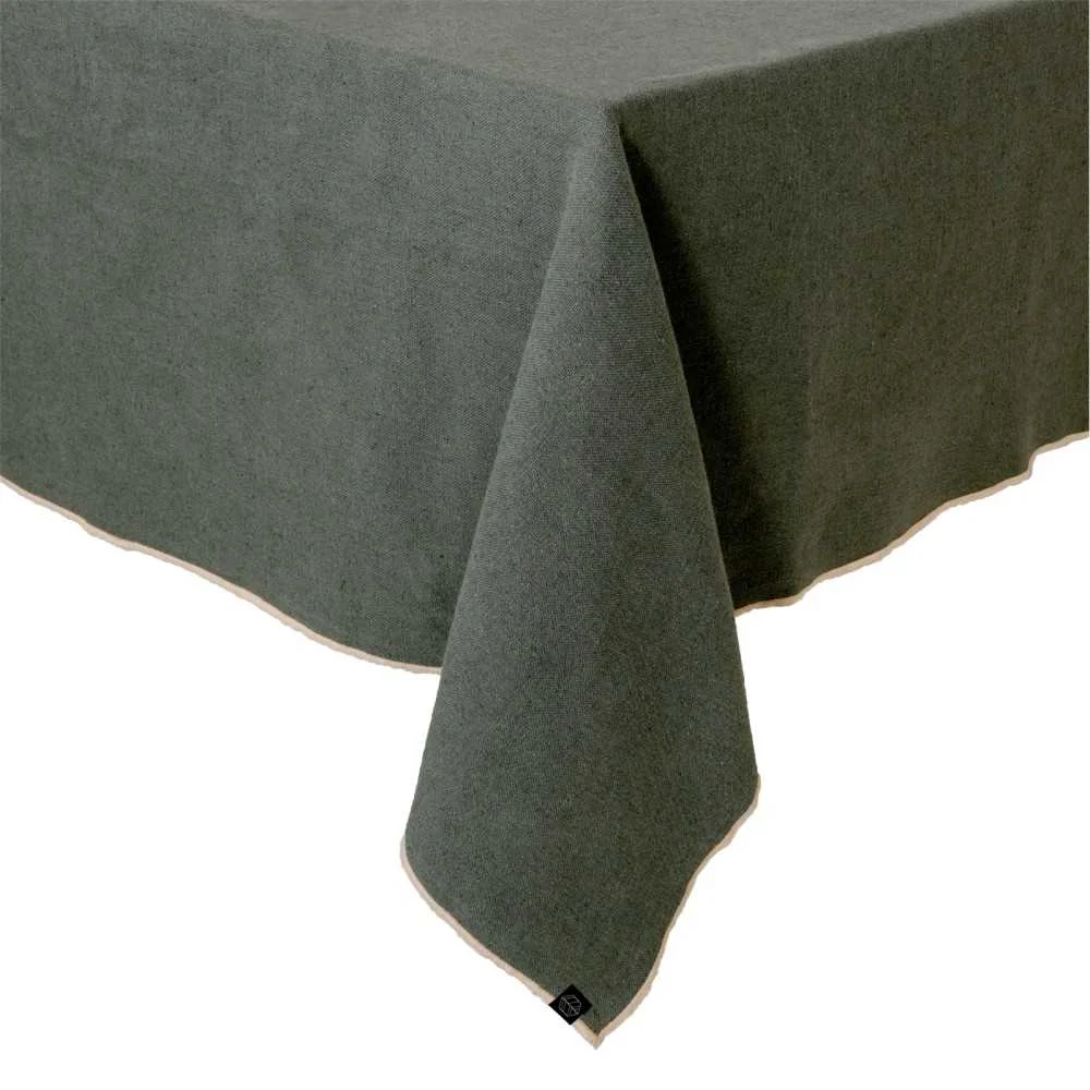 Tovaglia linocotone 160x250 cm Corte Kaki