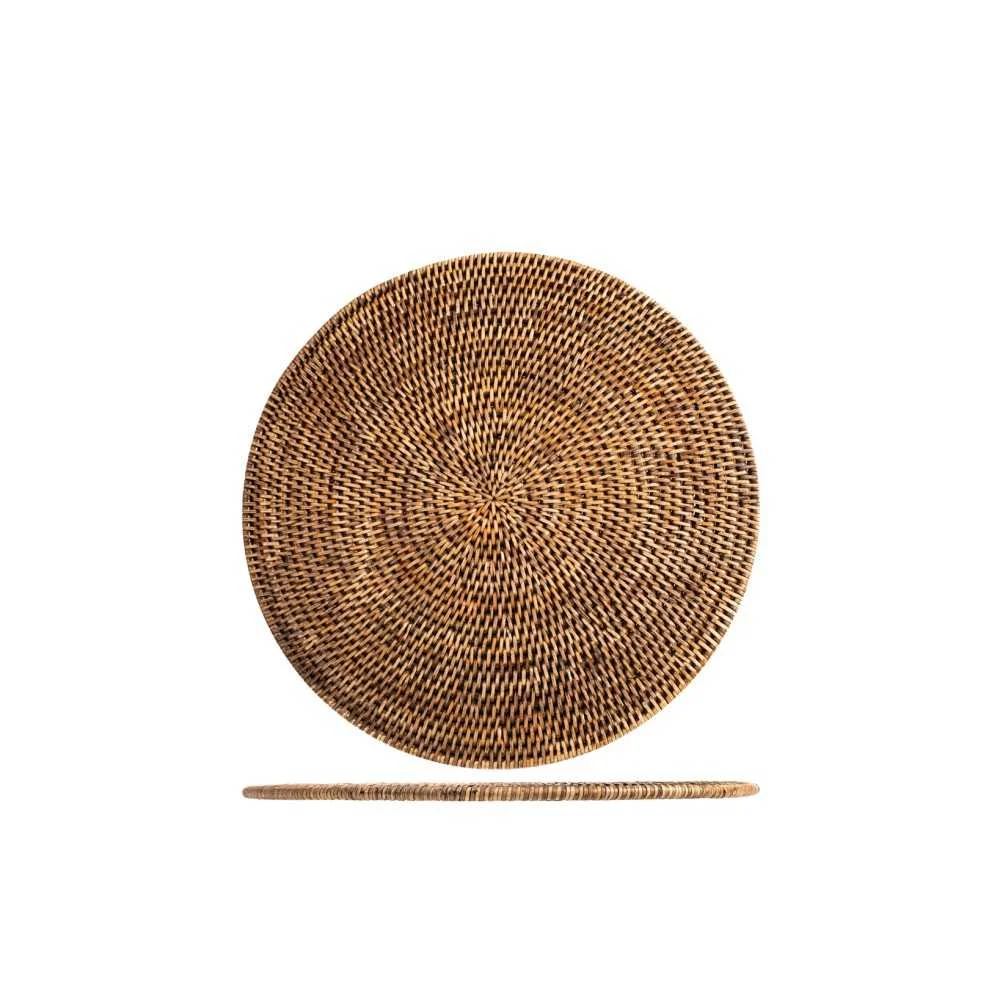 Tovaglietta tonda in rattan H&H Ø36 cm – Raffinata