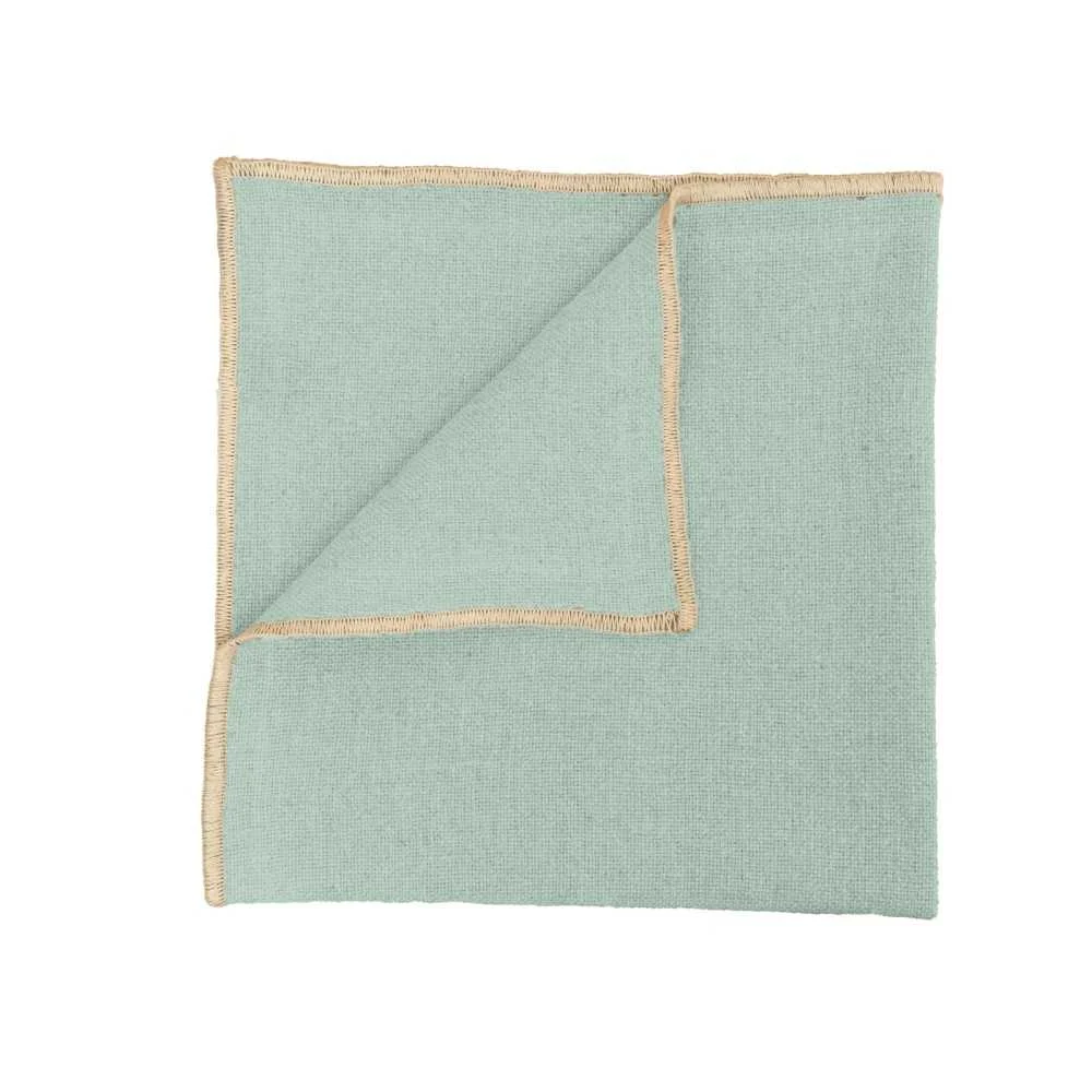 Tovagliolo Corte Celadon 40x40 cm in Lino e Cotone  Freschezza Naturale