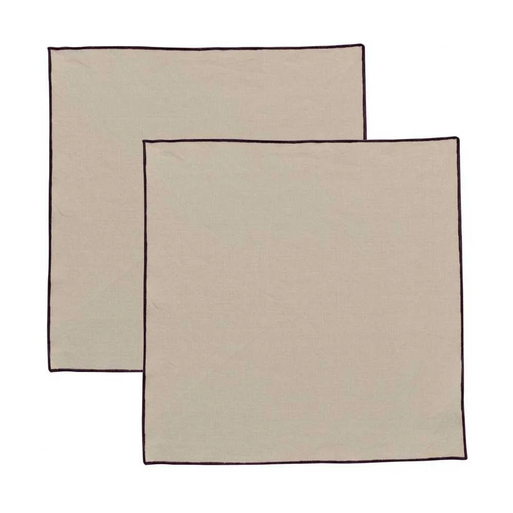 Tovagliolo Cotone Riciclato Grace Spago 40x40 cm – Sostenibilità Elegante