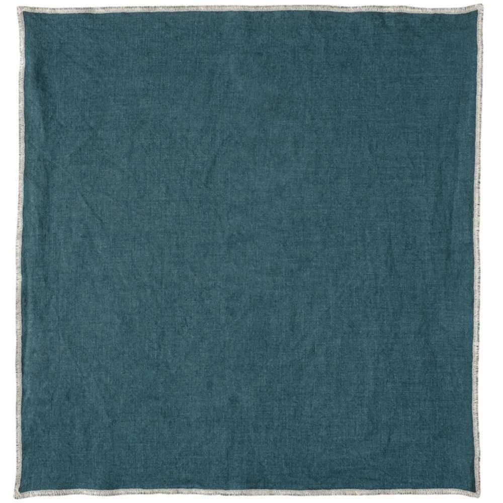Tovagliolo Lino Blue de Prusse 40x40 cm – Blu Intenso