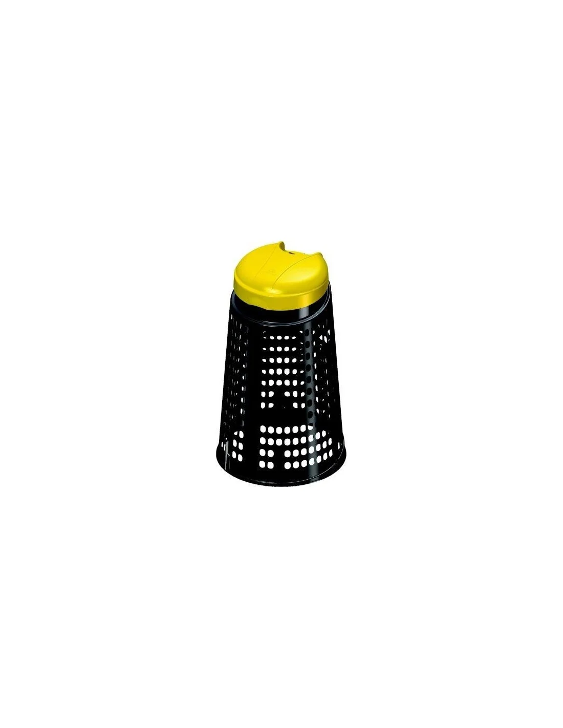 TRESPOLO GRIGLIA CON COPERCHIO GIALLO LT. 110