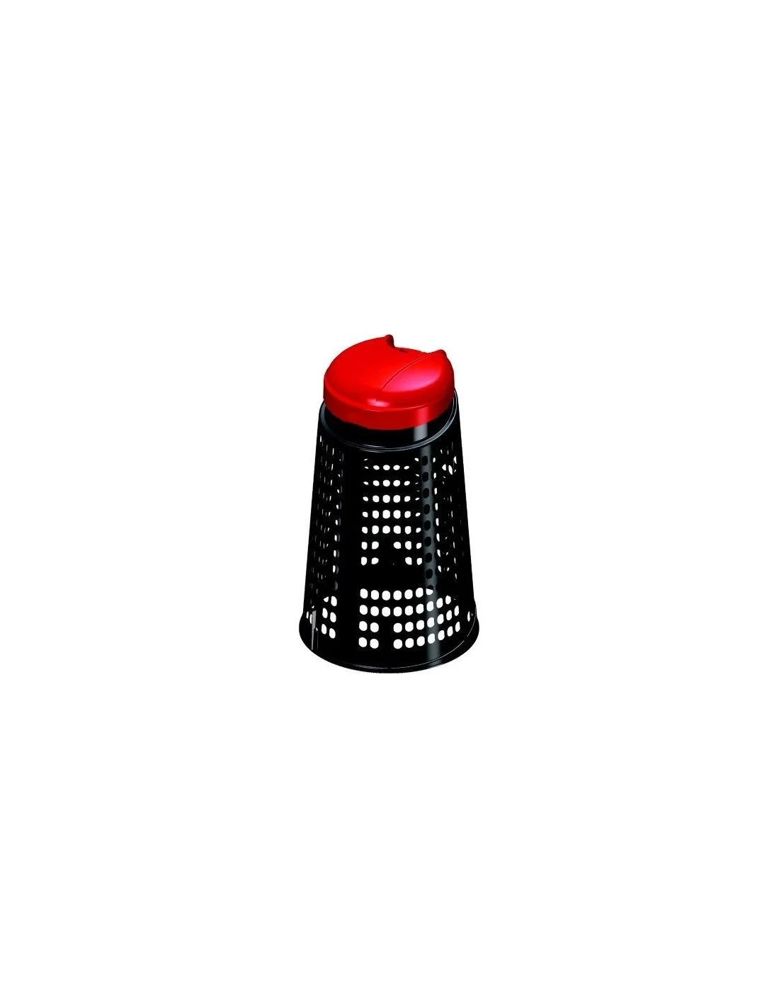 TRESPOLO GRIGLIA CON COPERCHIO ROSSO LT. 110